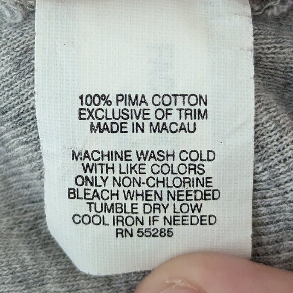 Y2K VTG 00s Express Gray Jersey Knit White Lace Trim Babydoll Cami Top Sz M - Picture 6 of 6